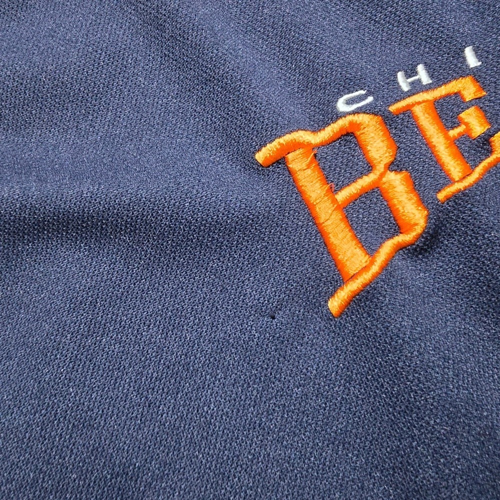 vintage NFL Chicago Bears Shirt Mens XL Navy Orange Long Sleeve Performance - Picture 3 of 6